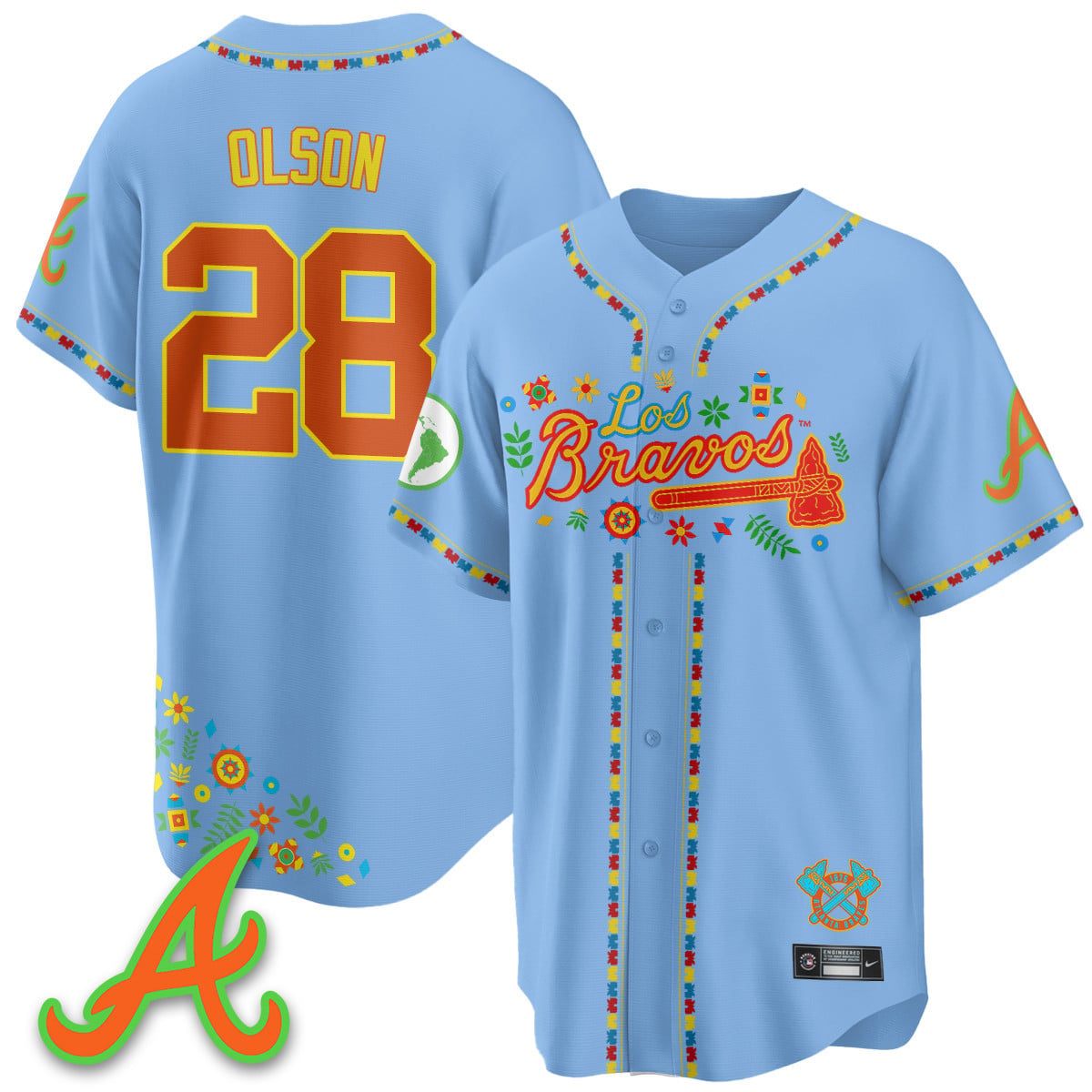 Women's Atlanta Braves 2025 "Los Bravos" Jersey - All Stitched