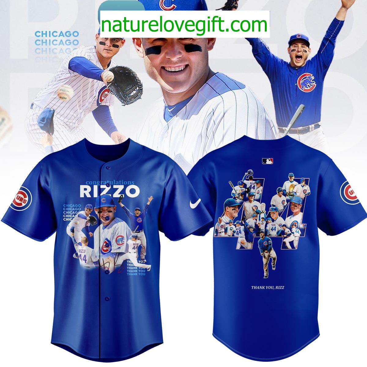 Anthony Rizzo Cubs Retirement Jersey Thank You Memories