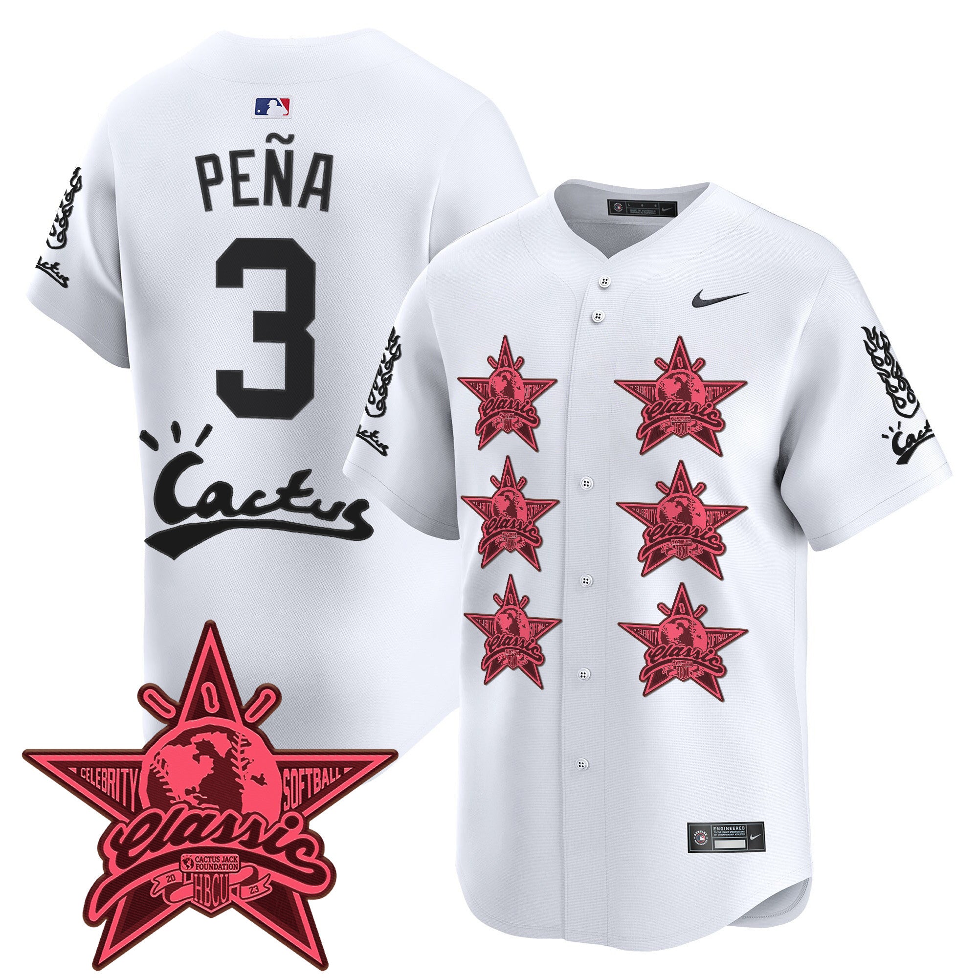Men's Houston Astros Cactus Jack 2025 Vapor Premier Limited Jersey V2 - All Stitched