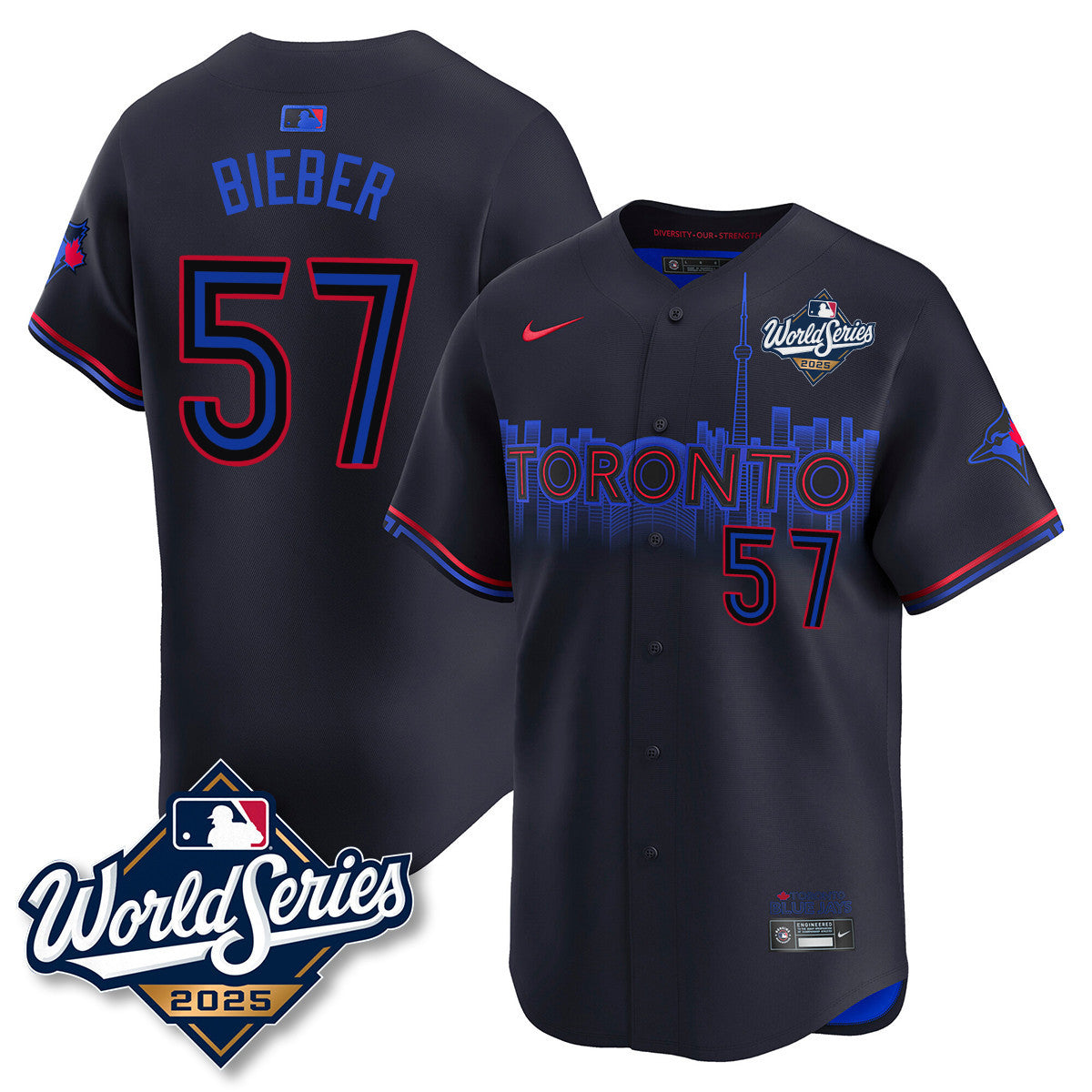 Toronto Blue Jays 2025 World Series Jersey - All Stitched